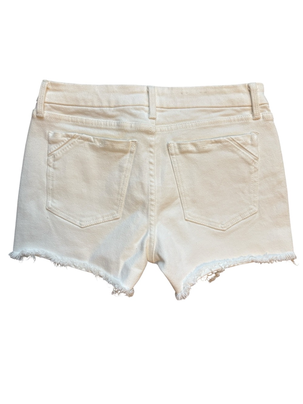 Buckle Black White Denim Shorts Fit 53 Fray Edge Stretch White Size 28 - Picture 2 of 4